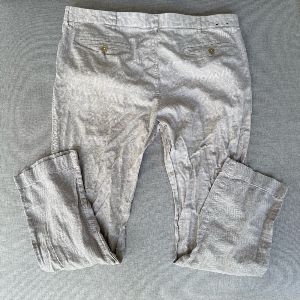 J.Crew Men’s Linen Blend Pants – Size 38x32 – Lightweight & Stylish